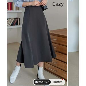 New Premise Midi Length A Line Skirt Size M